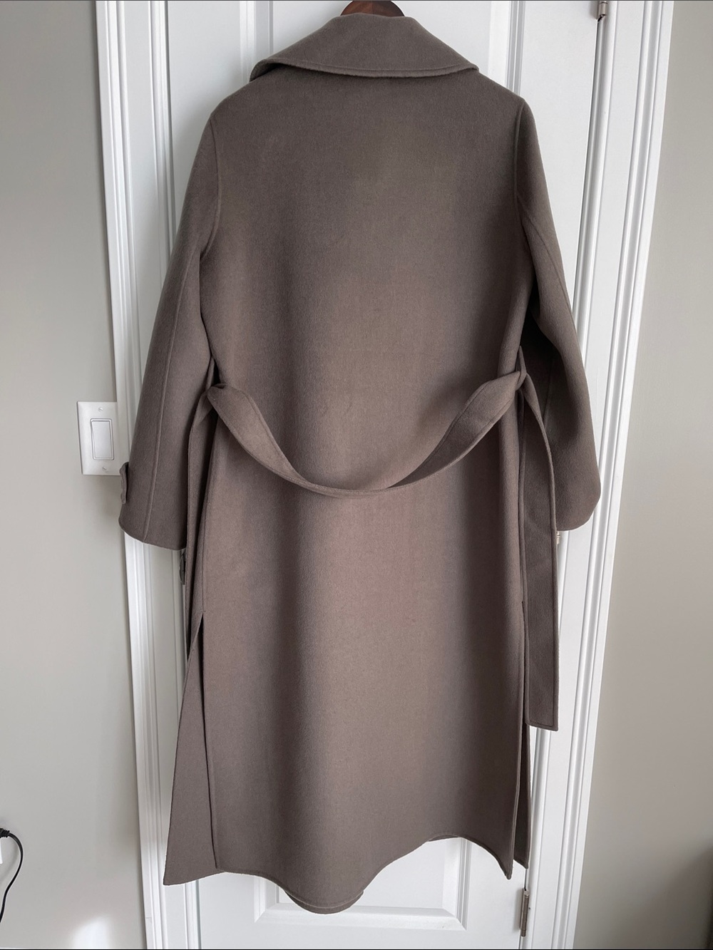 NWT Reiss Luna Double Breasted Wool Coat Mink - Picture 9 of 9